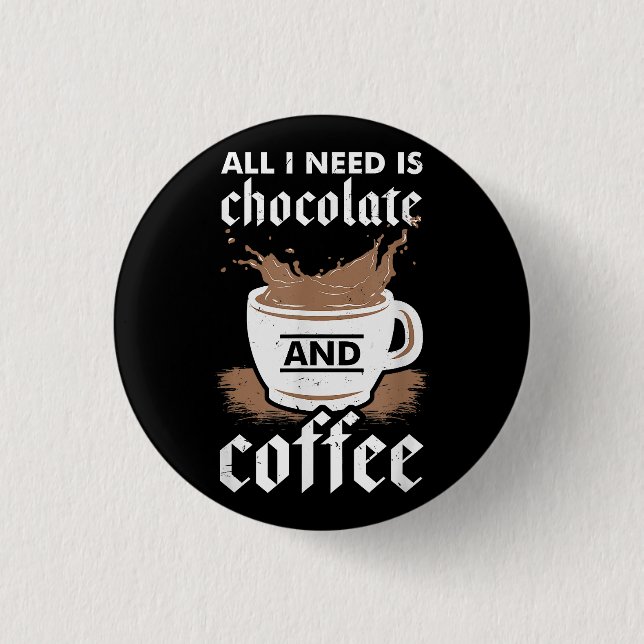 I Kärlek, choklad och kaffe Knapp (Framsida)