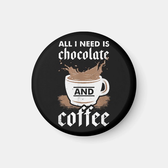 I Kärlek, choklad och kaffe Magnet (Framsidan)