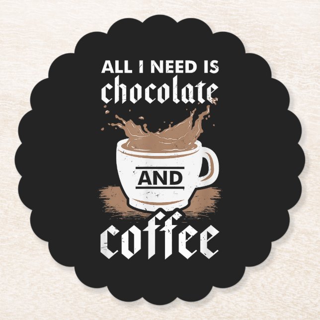 I Kärlek, choklad och kaffe Underlägg Papper (Framsida)