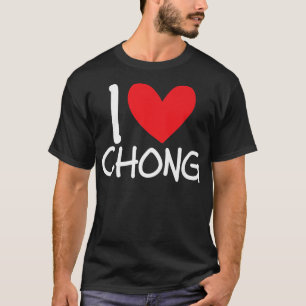 I Kärlek Chong Namn Personlig Manar Guy BFF Friend T Shirt