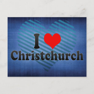 I Kärlek ChristChurch, Nya Zeeland Vykort