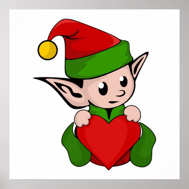 ’I KÄRLEK CHRISTMAS’ ELF POSTER (Framsidan)