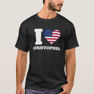 I kärlek Christopher I hjärta Christopher T Shirt