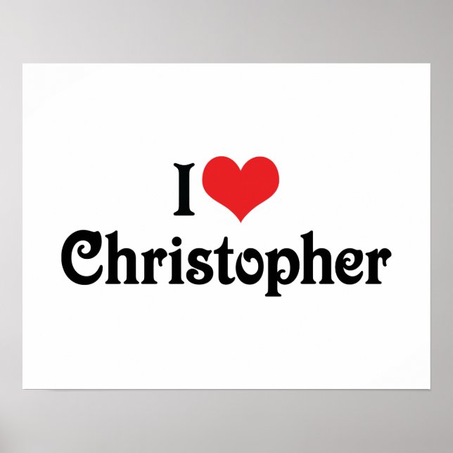 I Kärlek Christopher Poster (Framsidan)