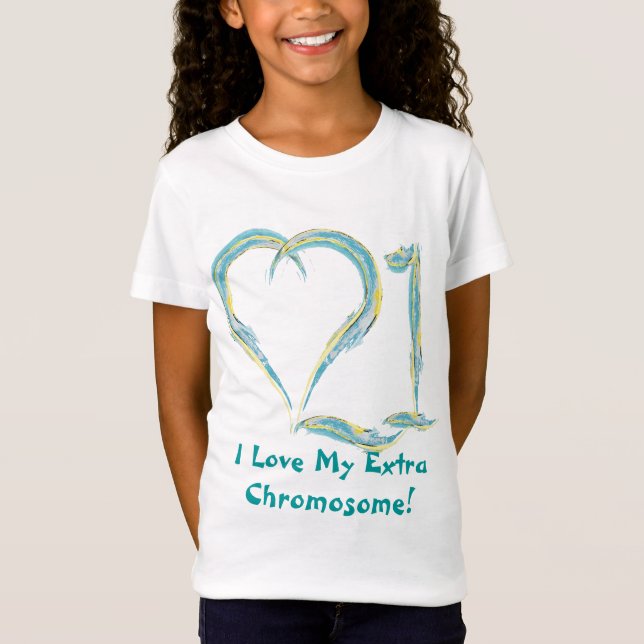 I Kärlek Chromosome 21 Tee (Framsida)