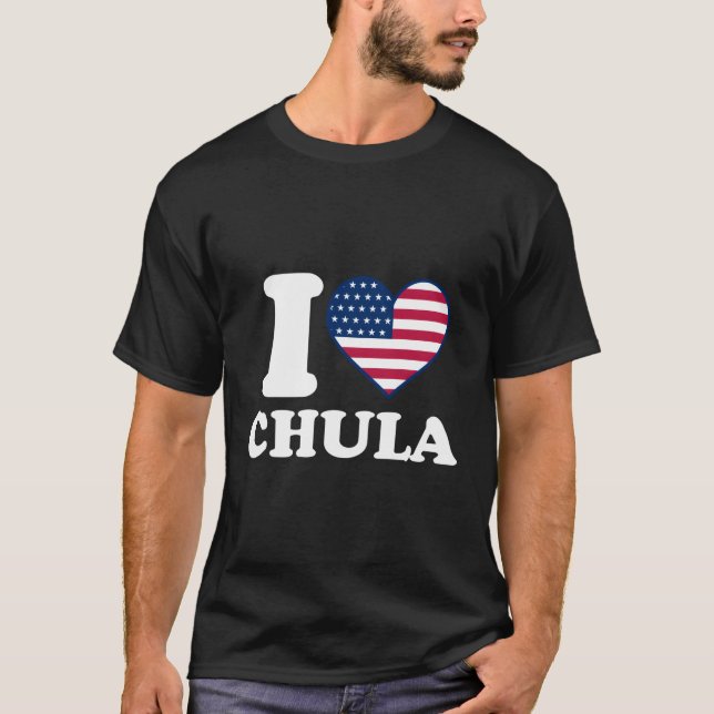 I Kärlek Chula I Han Chula T Shirt (Framsida)