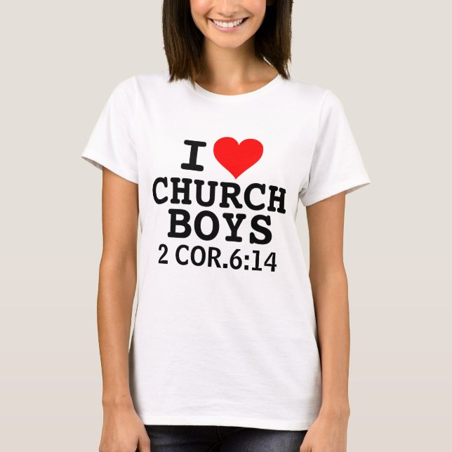 I KÄRLEK CHURCH BOYS t-shirts (Framsida)