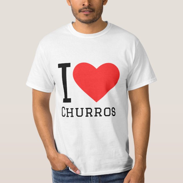 I kärlek churros t shirt (Framsida)