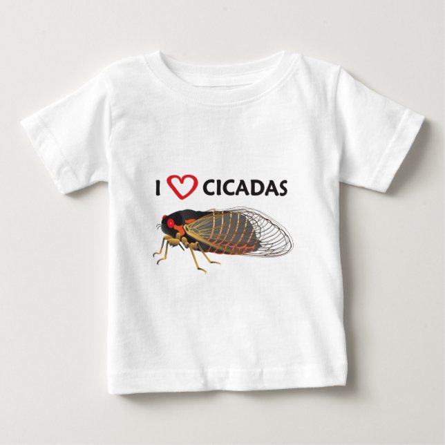 I Kärlek Cicada Tee Shirt (Framsida)
