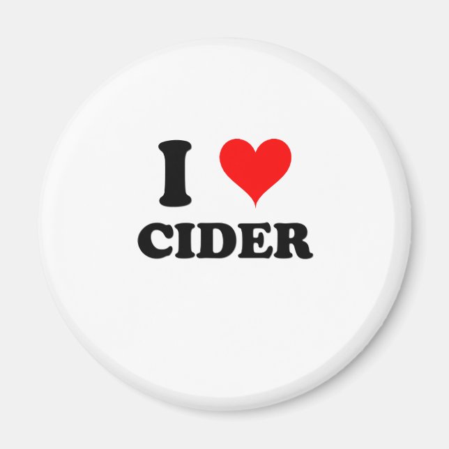I Kärlek Cider Magnet (Framsidan)
