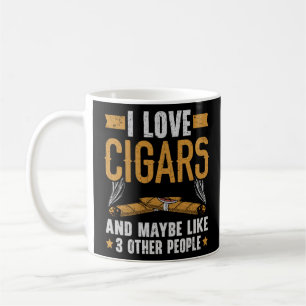 I Kärlek Cigars och kanske som tre Cigarette Sm Kaffemugg