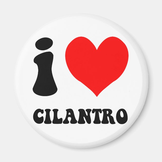 i kärlek cilantro magnet (Framsidan)