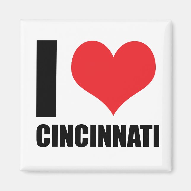 I kärlek Cincinnati Magnet (Framsidan)