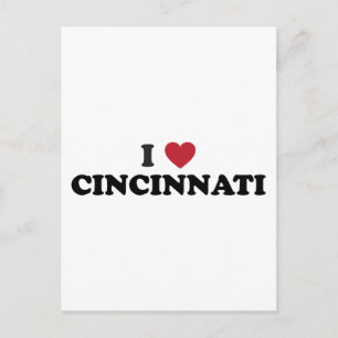 I kärlek Cincinnati Ohio Vykort