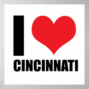 I kärlek Cincinnati Poster