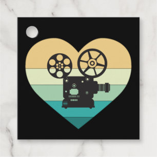 I Kärlek Cinema Retro Movie Projector Gåvor Etiketter