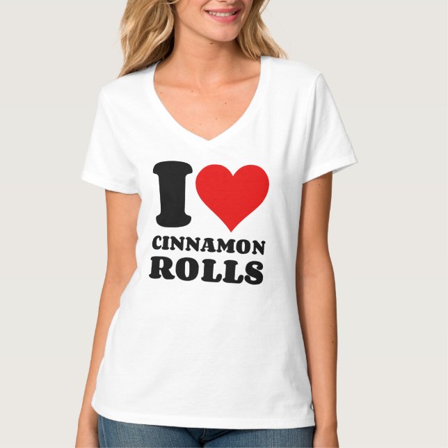 I KÄRLEK CINNAMON ROLLS T SHIRT (Framsida)