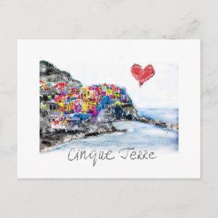 I kärlek cinque terre vykort