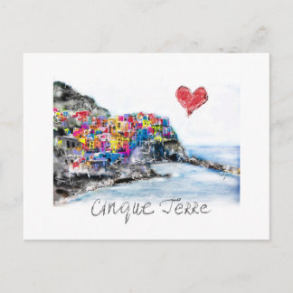 I kärlek cinque terre vykort
