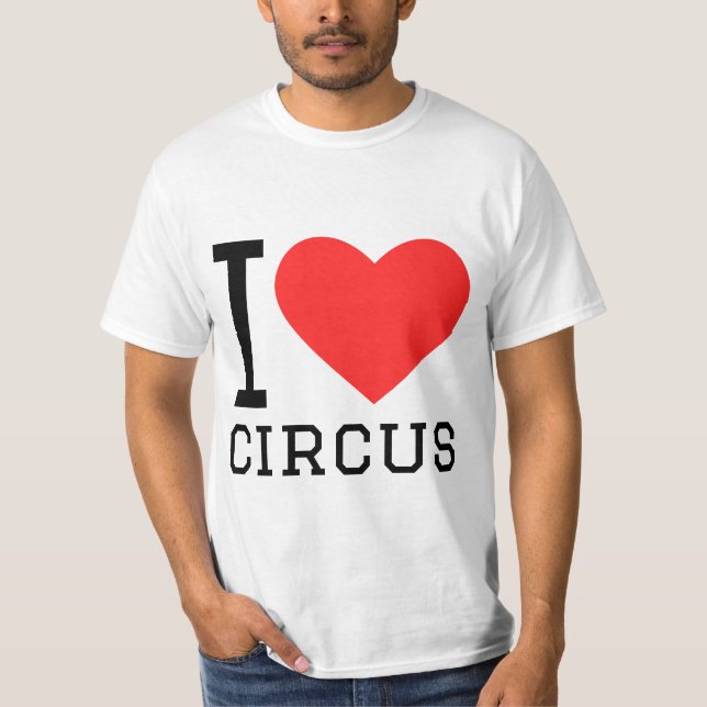 I kärlek cirkus t shirt (Framsida)