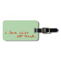 I Kärlek CISV-bagageetikett