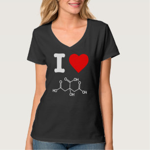I Kärlek Citronsyra Skincare Ingredients kemi T Shirt