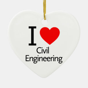I Kärlek Civil Engineering Julgransprydnad Keramik