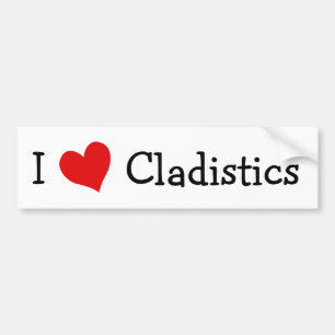 I Kärlek Cladistics Bildekal