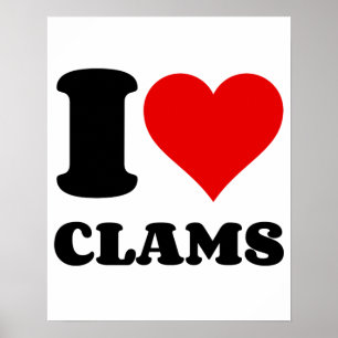 I KÄRLEK CLAMS POSTER