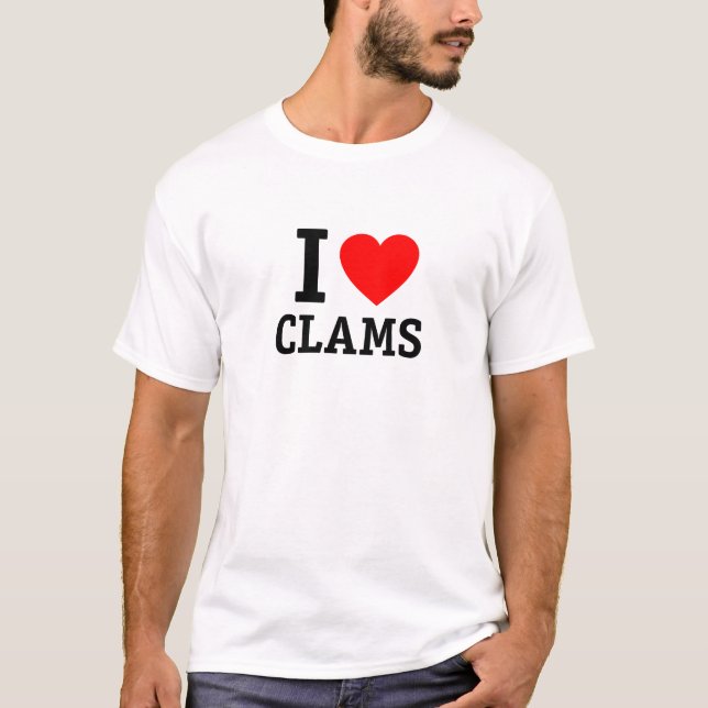 I Kärlek Clams Tröja (Framsida)