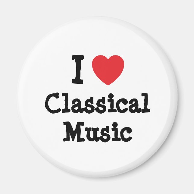 I kärlek Classical Music anpassningsbar personlig Magnet (Framsidan)
