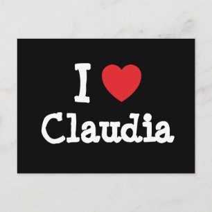I kärlek Claudia eart T-Shirt Vykort