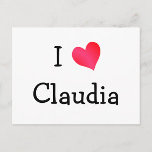I Kärlek Claudia Vykort