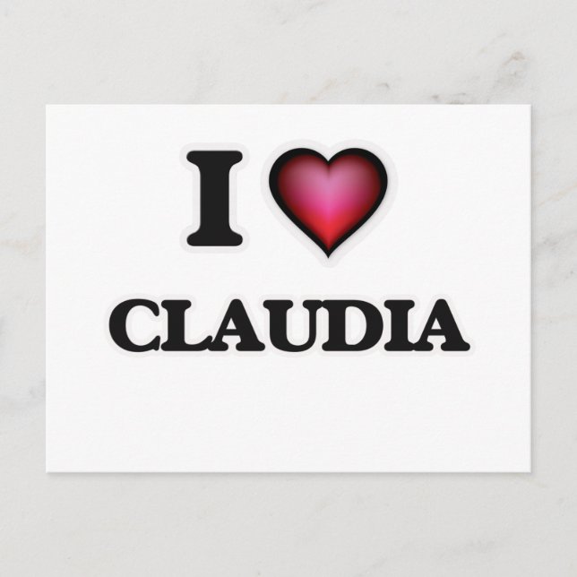 I Kärlek Claudia Vykort (Framsida)