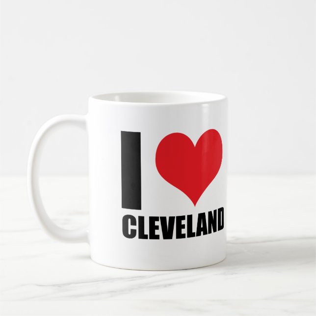 I kärlek Cleveland Kaffemugg (Vänster)