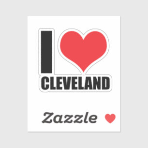 I kärlek Cleveland Klistermärken