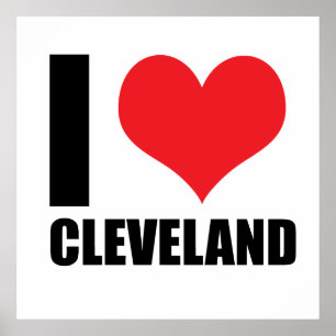 I kärlek Cleveland Poster