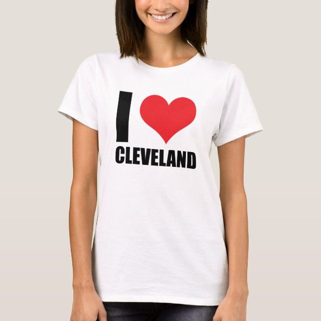 I kärlek Cleveland T Shirt (Framsida)