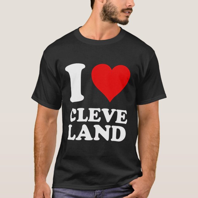 I Kärlek Cleveland T Shirt (Framsida)