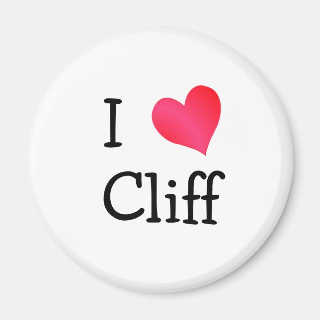 I Kärlek Cliff Magnet (Framsidan)