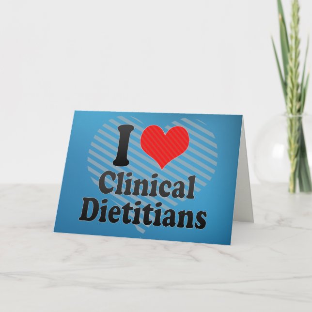 I Kärlek Clinical Dietitians Kort (Framsida)