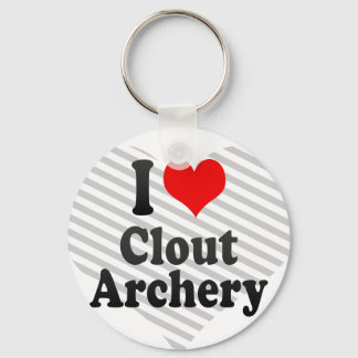 I kärlek Clout Archery Nyckelring