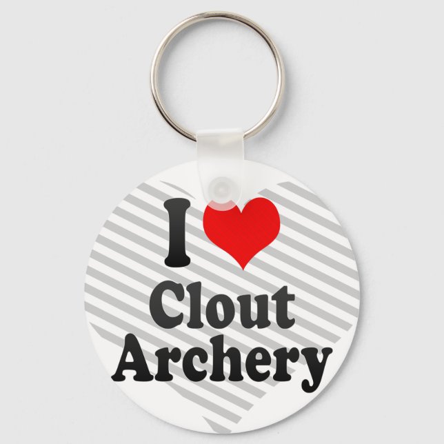 I kärlek Clout Archery Nyckelring (Framsida)