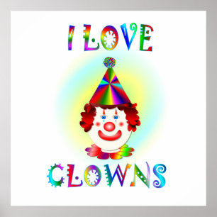 I Kärlek Clowns Poster