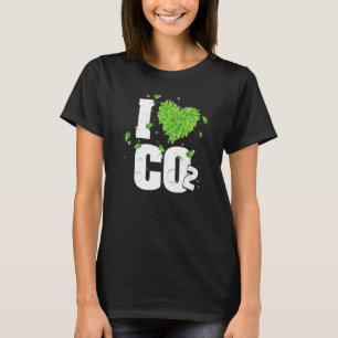 I Kärlek Co2 Breathing Luft för Plants Carbon Diox T Shirt