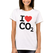 I kärlek CO2 - I kärlek koldioxidkvinnors t-shirt