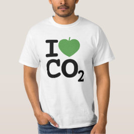 I Kärlek CO2 - I Löv-Manarna för koldioxid T Shirt