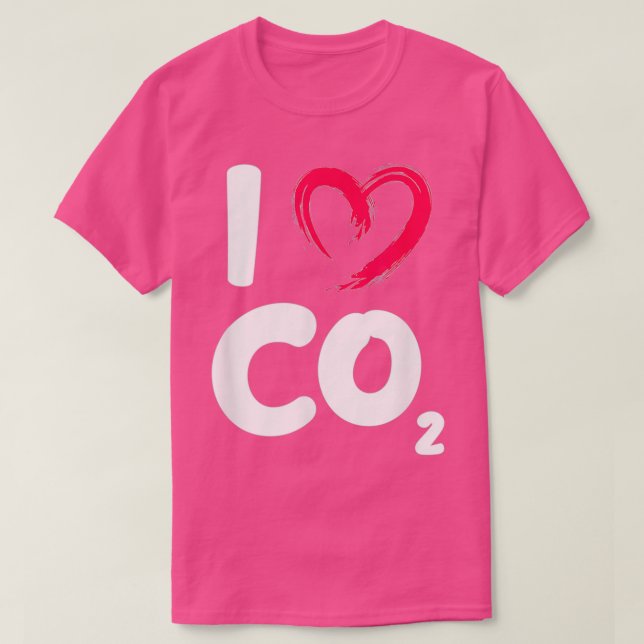 I Kärlek CO2-koldioxid - Jordförändringsdagen för  T Shirt (Design framsida)
