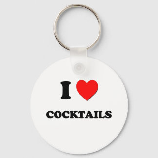 I kärlek Cocktails Nyckelring