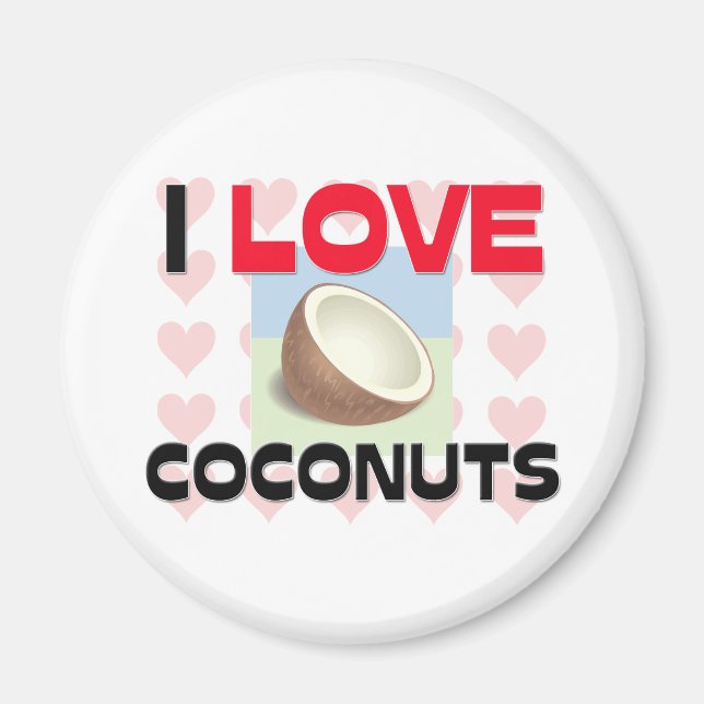 I Kärlek Coconuts Magnet (Framsidan)